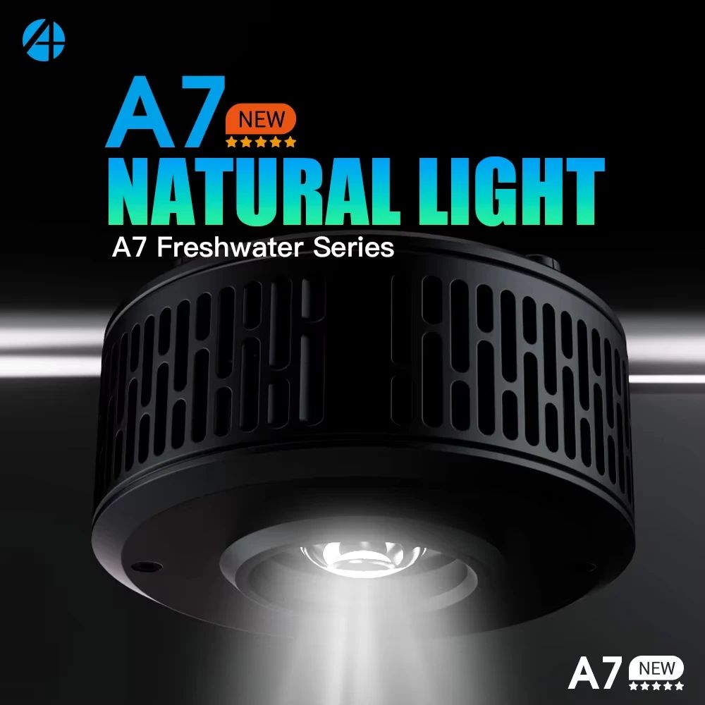 Marine Aquarium Led Lights - AIPAI A7PE/A7P/A7P-S WLAN-Steuerung Vollspektrum-Süßwasseraquarium-Naturlicht zur Farbverstärkung