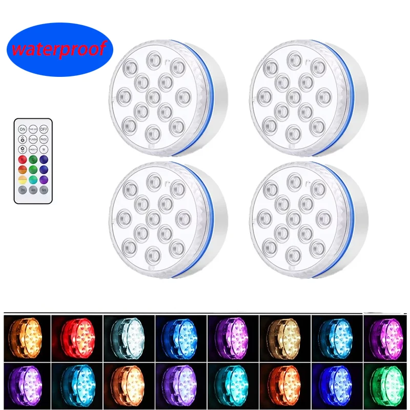 Aquarium Marineland - Schwimmbad Licht 13LED Fernbedienung RGB Tauchen