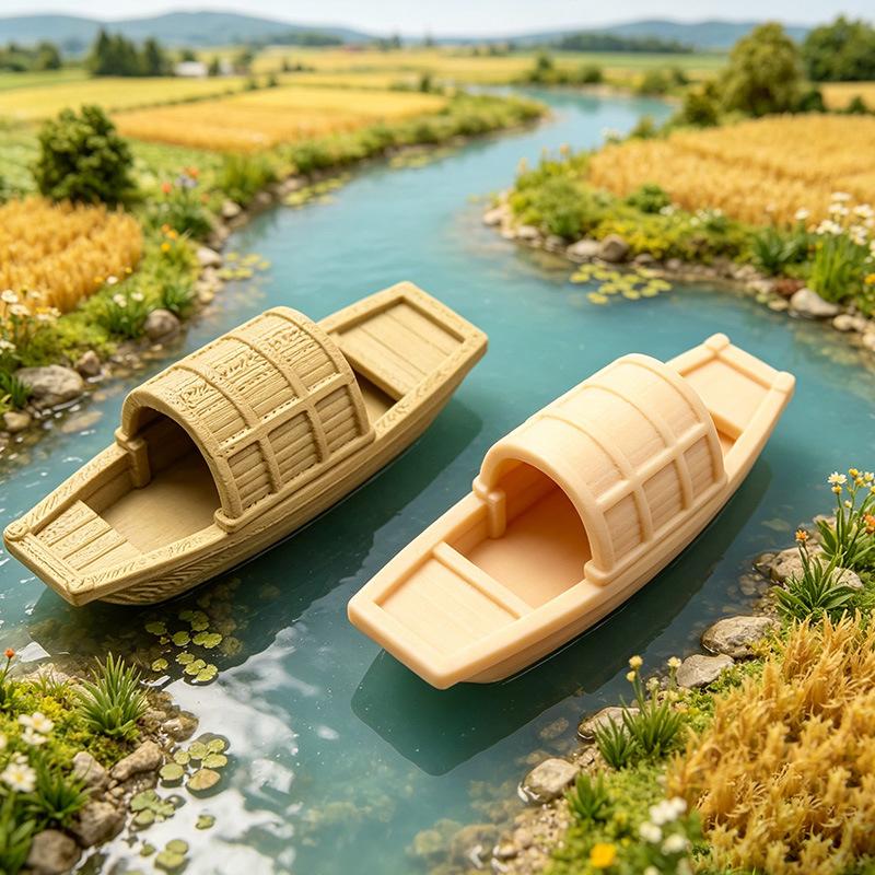 Aquarium Marineland - 【S】Simuliertes schwimmendes Mini-Bootsmodell, Mikrolandschaft für Fischbecken,