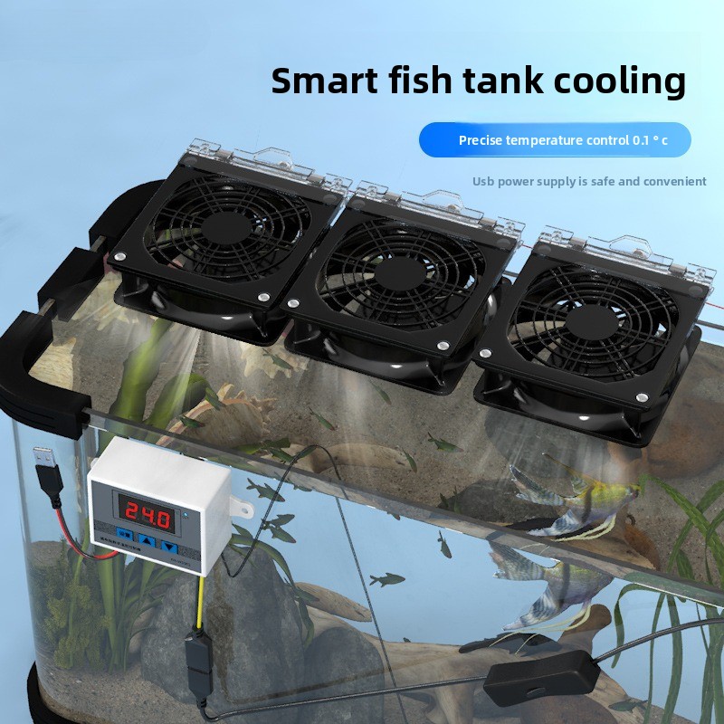 Marine Aquarium Chiller - USB Smart Silent Kühlventilator Aquarium-Kühler Wasserkühler