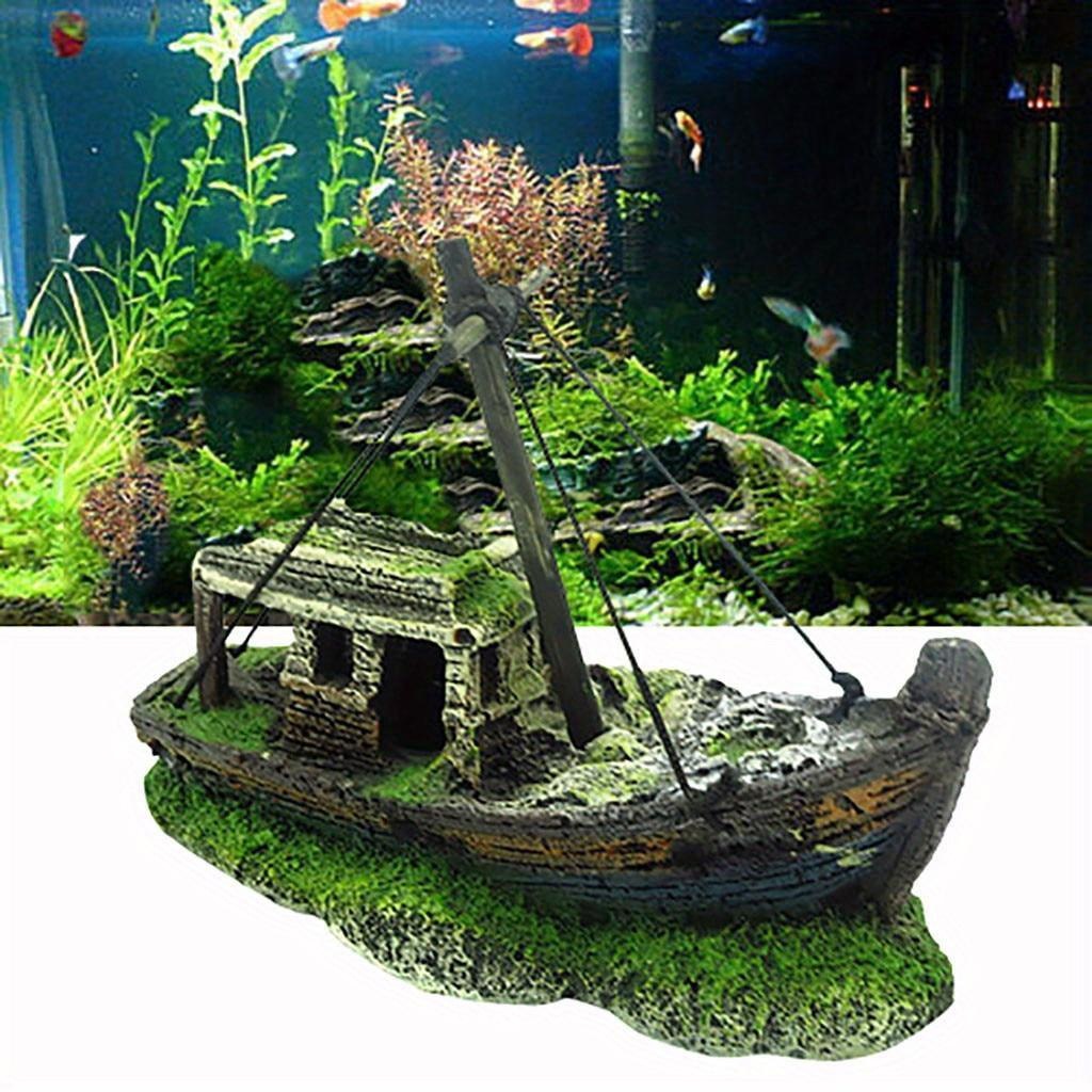 Aquarium Marineland - Aquarium Aquarium Landschaft Wrack Schiff Dekor