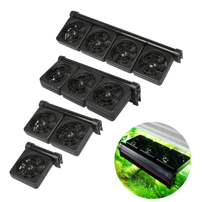 Marine Aquarium Chiller - 1/2/3/4 Aquarium-Lüfter Kühlgeräte Wassertemperaturkontrolle Fischbecken-Kühlsystem für